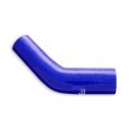 Silicone reducer elbow 45' 16/28mm Blue