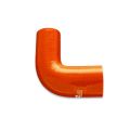 Silicone reducer elbow 90' 13/22mm Orange