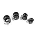 AN -10 AN10 20mm rubber hose end finisher twisted jubilee clip Black