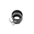 AN -12 AN12 25mm rubber hose end finisher twisted jubilee clip Black