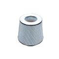 Cone air filter - diameter 102mm srebrny