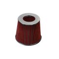Cone air filter - diameter 89mm Red