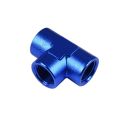 T-Stück weiblich / weiblich / weiblich 1/8 NPT Blau