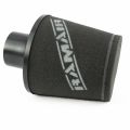Universal Neck Black Large Aluminium Base Cone Filter Ramair JS-105-BK 70mm