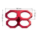 JRspec Dual fuel pump mounting bracket 60mm type 2 red