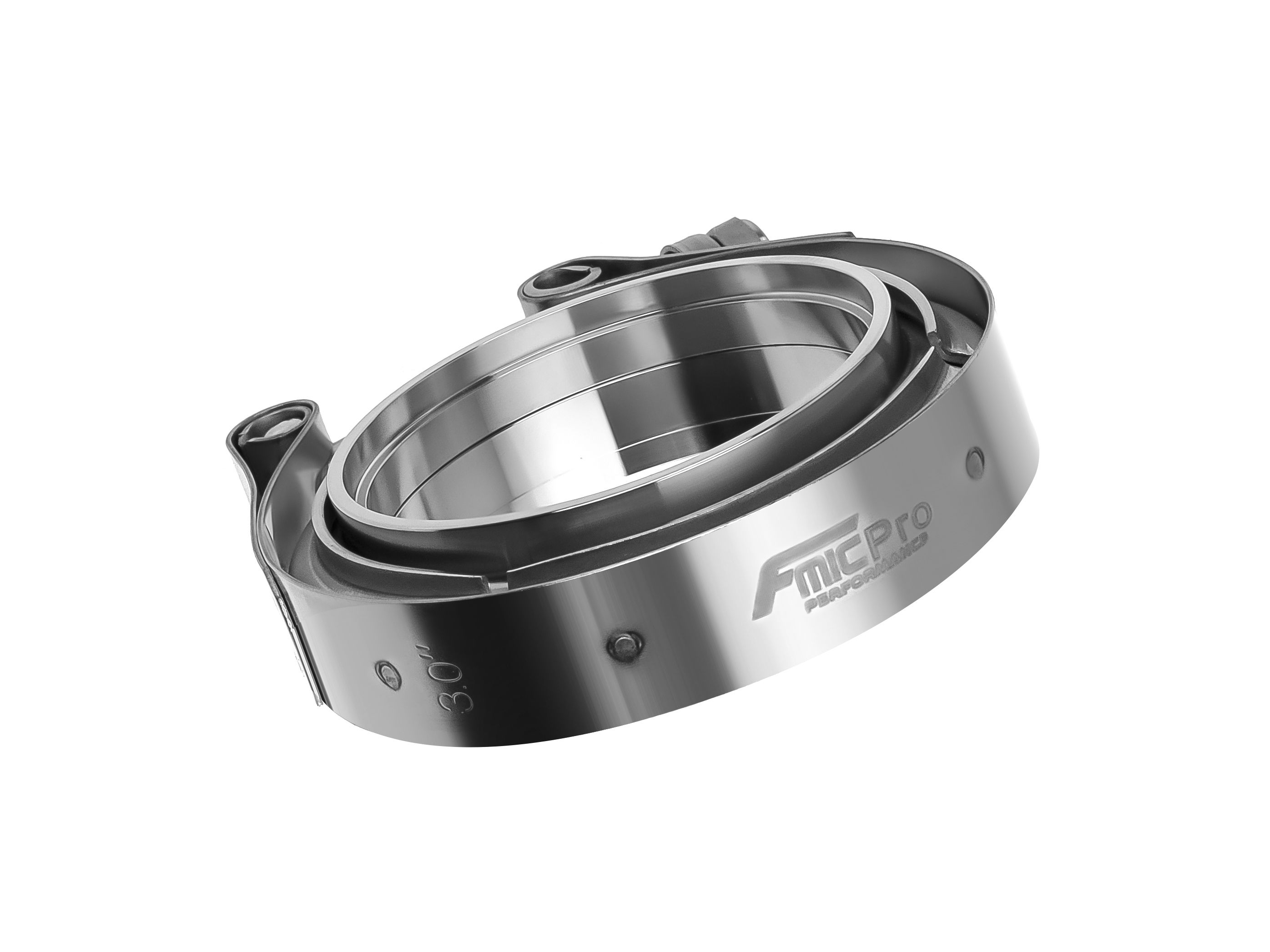 V-Band-Klemme Edelstahl FMIC PRO 102mm (4 Zoll) - Mit Safety-Lock | Turbo Zubehör