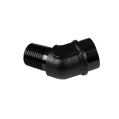 Weiblich-zu-Mann-Nippel 45' 1/2 NPT Schwarz-3