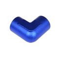 Adapter 1/2 NPT 90' female-female coupler hose fitting Blue-3