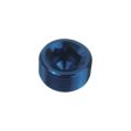 1/4 NPT Sechskant-Inbusschlüssel Blindstopfen Stecker Öl - Kraftstoff adapter Blau-2