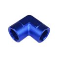 Adapter 1/8 NPT 90' female-female coupler hose fitting Black-1