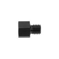 1/8 NPT Female to M10x1.5 Metri Male Oil Fuel Pressure Sensor Pump Adapter Black-2