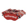 Wilwood 120-17192 Narrow Dynapro Universal Radial Mount Caliper 4 Pistons Red-1