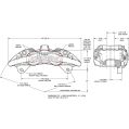 Wilwood 120-16823 AeroDM Lug Mount Caliper Right 6 Pistons-2