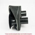 2x Twin Inlet Motorcycle Carb Sock Air Filter Ramair MS-010-2