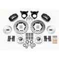 Wilwood 140-11018 Forged Dynalite Pro Series Vordere Bremsanlage Gelocht Schwarz 11.00 für Ford Mustang 1984-1993-2