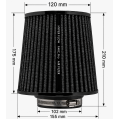 FMIC.Pro cone air filter length 175mm diameter 102mm Blue-6
