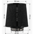 FMIC.Pro cone air filter length 175mm diameter 89mm Red-7