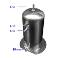 Swirl pot 2.5l Anschluss 8mm 15mm-1