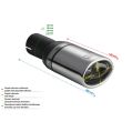 Universal Exhaust Tail Pipe Muffler Tip oval 95×65mm lenght 200mm mounting diameter 50mm-2