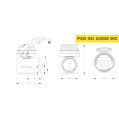 Pulsar PSR Neue Generation Wastegate 60mm V-Band Externes Wastegate Schwarz-5