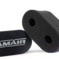 2x Doppeleinlass Motorrad Vergaser Sockenluftfilter Ramair MS-017-5