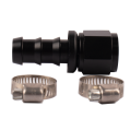 Hose Fitting Pulsar PSR Push Lock Barb 10AN Straight Aluminum with Clamps-1
