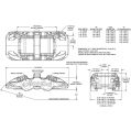 Wilwood 120-14004 Aero4 Universal Radialer Bremssattel 4 Kolben Schwarz-2