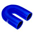 Silikonbogen 180°Grad 35mm Silikonschlauch Blau-1
