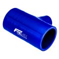 Silikon T-Stück 76/25mm Verbinder Silikonschlauch Adapter Blau-1
