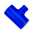 Silikon T-Stück 76/25mm Verbinder Silikonschlauch Adapter Blau-3