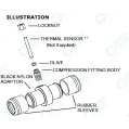 Davies Craig DC0409 Temperaturfühler-Adapterkit 35-mm-Inline-Adapter-2