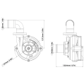 Davies Craig DC8006 EWP80 Alloy Flange Kit externe elektrische Wasserpumpe 12V-2