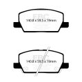 DP22420 Bremsbeläge GREENSTUFF EBC Brakes für Opel Mokka X VAUXHALL Mokka X-5