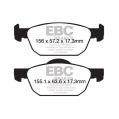DP42154R Brake Pads YELLOWSTUFF EBC Brakes for Honda Civic 9th Gen FK Civic 10th Gen Civic Tourer Civic 9th Gen FK Sport-2