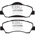 DPX2177 Bremsbeläge ULTIMAX2 EBC Brakes für Citroen C4 Cactus Peugeot 301 308 SW Mk2 CElysee 308-2
