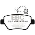 DP42258R Bremsbeläge YELLOWSTUFF EBC Brakes für MASERATI Ghibli M157 Quattroporte M156 MASERATI Ghibli Quattroporte-2