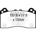 DP82274RP1 Racing Bremsbeläge RP-1 Racing EBC Brakes für Ford Focus Mk3 2.3 RS-3
