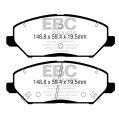 DPX2362 Bremsbeläge ULTIMAX2 EBC Brakes für Hyundai KIA Ceed CD ProCeed CD XCeed i30 PD-2