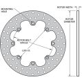 Wilwood 160-0525 Gelochte Stahl-Bremsscheibe 0.35-2