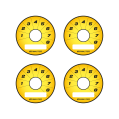 Ecumaster Rotary Switch 8pos Gauge Faces Gelb Y01-1
