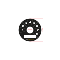 Ecumaster Rotary Switch 8pos Gauge Faces Schwarz B01-3