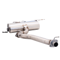 Exhaust system XForce with Varex muffler for Volkswagen GOLF 2010-2012 R MK 6 stainless steel-3