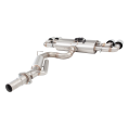 Exhaust system XForce with Varex muffler for Volkswagen Golf 2021- R MK8 stainless steel-3