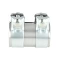 Edelstahl-Rohrverbinder SS304 für Abgasanlage mit Schellen FMIC.EU 51mm 2