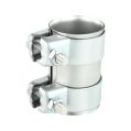 Edelstahl-Rohrverbinder SS304 für Abgasanlage mit Schellen FMIC.EU 51mm 2