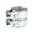 Edelstahl-Rohrverbinder SS304 für Abgasanlage mit Schellen FMIC.EU 70mm 2.75