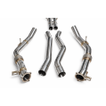 Valved exhaust system cat-back Dual Flow FMIC.Pro for Porsche Cayenne 9YA Coupe 9YB 3.0L 2018-2022-3