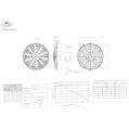 Suction Pull Fan FMIC.Pro 14” SUPER SLIM 130W-8