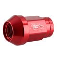 Forged Aluminum wheel nut FMIC.Pro M12x1.5 Red 1 pc. conical 7075-T6 -4