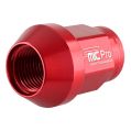 Forged aluminum wheel nut FMIC.Pro M12x1.5 Red 1 pc. conical through-hole 7075-T6 -2